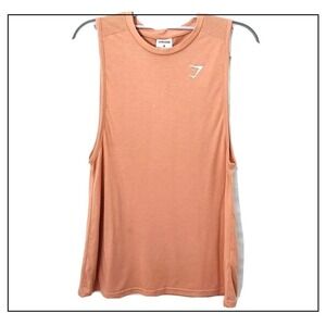 Gymshark Women Tank M Drop Sleeve Training Loose Fit Breathable Ahtleisure